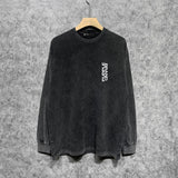 Purple Brand Distressed Long Sleeve Shirt Fashion Distressed Loose Long-sleeved Top