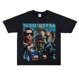 Film Star T Shirt Movie Terminator Poster Print Personalized Cotton Short Sleeve Loose round Neck T-shirt