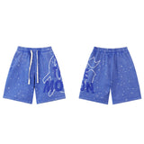 Godspeed Shorts Summer GOD Dot Letter Pattern Casual Loose Shorts