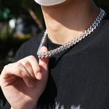 Chains Necklace Jewelry Fashion Copper Zircon Cuban Chain St. Valentine's Spectrum