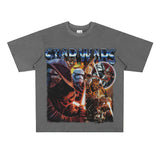 Film Star T Shirt European and American Classic Star Wars Movie Short Sleeve Loose Retro T-shirt