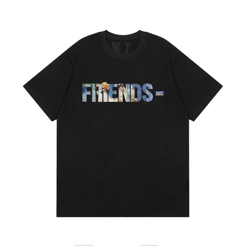 Vlone T Shirt Spring Summer Crew Neck Pullover Short Sleeve