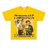 Film Star T Shirt Happy Christmas on the Battlefield Loose Retro Street Cotton T-shirt