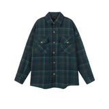 MIJKO Mens Jacket Vintage Plaid Wow Jacket Couple