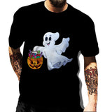 Retro Clown Graphic Male T-shirts Harajuku Tees Man Hip Hop