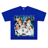 Film Star T Shirt Funny Stephen Chow Movie Short Sleeve Loose Retro T-shirt