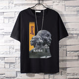 Basketball Sports T Shirt Basketball Sports Student Handsome Lakers Kobe Short Sleeve T-Shirt Men