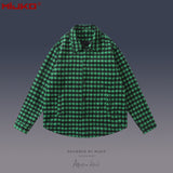 MIJKO Mens Jacket Checked Casual Shirt