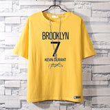 Basketball Sports T Shirt Summer Round Neck All-Matching Loose Short Sleeve T-Shirt Men