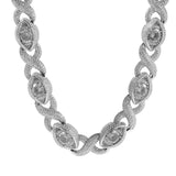 Chains Diamond Hip Hop Necklace Silver Fashion St. Valentine's Spectrum