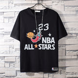 Basketball Sports T Shirt Nba23 Basketball Clothes Short Sleeve T-Shirt Men'S Loose Student Casual