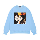 Purple Brand Sweatshirt Loose Crew Neck Sweater