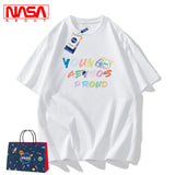 Nasa T Shirt Cotton Short Sleeve Couple T-Shirt Summer Half Sleeve Men
