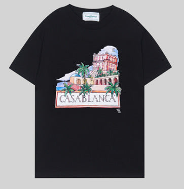 Casablanca T Shirts Fashion Casual Crew Neck Tee