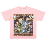 Film Star T Shirt Short Sleeve Loose Retro American Style Trend Cotton T-shirt