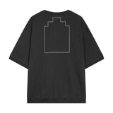 C.e t shirts retroembroider trapezoidal logo pullover short-sleeved men and women