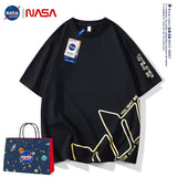 Nasa T Shirt Short-Sleeved T-Shirt Male And Female Trendy Summer Loose Top