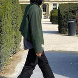 MIJKO Mens Jacket Vibe Two-way Pull Short Jacket Unisex