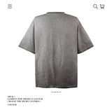 American vintage street T-shirt pure cotton retro men's and women's summer loose