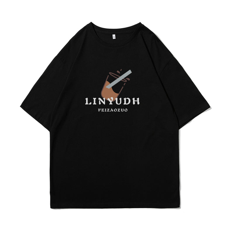 Nasa T-Shirt Summer Korean Style Loose T-Shirt Short Sleeve Men'S Casual
