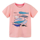 Boy T Shirt Summer Children's round Neck Cartoon T-shirt Cute Printed Girls' Top
