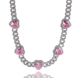 Chains Necklace Hip Hop 9MM Zircon Cuban Chain St. Valentine's Spectrum