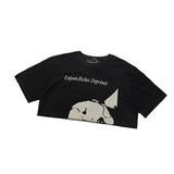 ERD T Shirts Summer Portrait Printing Short Sleeve Punk Loose