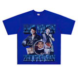Film Star T Shirt Loose Heavy Retro Street Cotton T-shirt
