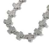 Chains Creative Copper with Zircon Infinity Cross Necklace St. Valentine's Spectrum