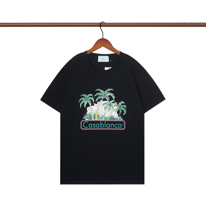 Casablanca T Shirts Crew Neck Loose Cotton Tee
