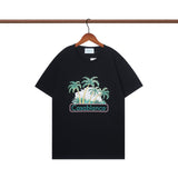 Casablanca T Shirts Crew Neck Loose Cotton Tee