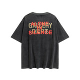 Gallery Dept T Shirts Gallery Dept Printed round Neck Retro Short Sleeve T-shirt Loose Short Sleeve
