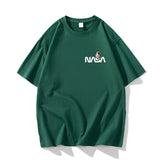 Nasa T Shirt Summer Men'S Short Sleeve Loose Half-Sleeve Top