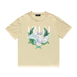 Amiri T Shirt Printed Casual Hip Hop round Neck Short Sleeve T-shirt