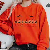 Happy Halloween Pumpkins Tis The Season Print Sweatshirts