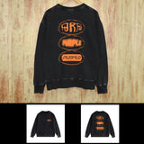 Purple Brand Distressed Sweatshirt Retro Vintage Crew Neck Sweater