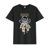 Basketball Sports T Shirt Summer Short-Sleeved T-Shirt Male Handsome Loose Student Nasa Astronaut