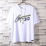 Basketball Sports T Shirt Summer Warriors Curry 30 Student Basketball Sports Breathable Short Sleeve T-Shirt Men