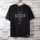 Basketball Sports T Shirt Nba Basketable Nets Team Owen 11 Sports Pure Cotton T-Shirt Male Summer Round Neck All-Matching Student