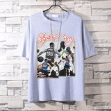 Basketball Sports T Shirt Curry Basketball Sports Loose Student All-Match Short-Sleeved T-Shirt Men