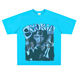 Film Star T Shirt Cotton Short Sleeve Loose round Neck Retro Design T-shirt