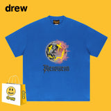 Drew T Shirts Cotton Short Sleeve Loose Men's Short Sleeve