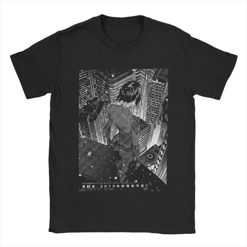 Ghost in the Shell T-Shirt Crew Neck Cotton