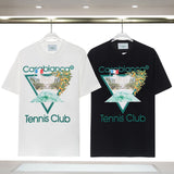 Casablanca T Shirts Fashion Casual Crew Neck Tee
