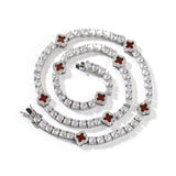 Chains Wind Clover Diamond Tennis Chain Necklace St. Valentine's Spectrum