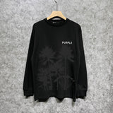 Purple Brand Long Sleeve T-Shirt Fashion Loose Long Sleeve Top