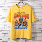 Basketball Sports T Shirt Curry Trendy Printed Basketball Sport Short Sleeve T-Shirt Boys Loose