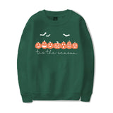Happy Halloween Pumpkins Tis The Season Print Sweatshirts