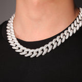 Chains 18mm Full Diamond Cuban Necklace Spectrum St. Valentine's