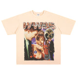 Film Star T Shirt Movie Space-Time Love Traveler Short Sleeve Loose Retro Printed T-shirt Men and Women